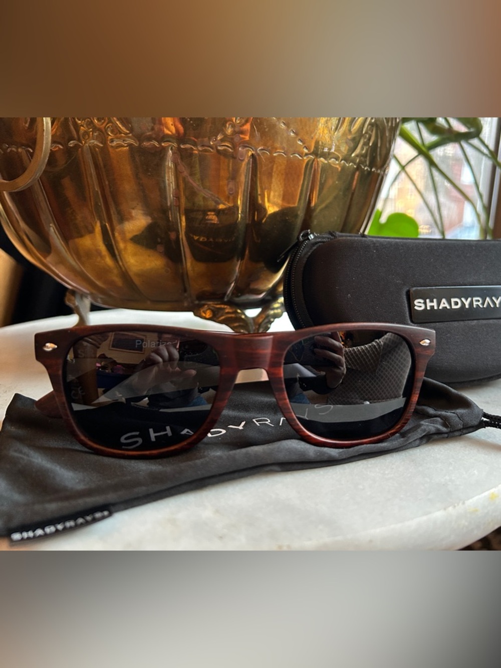 Shady Rays Women's Tortoise Frame Sunglasses with Black Lenses